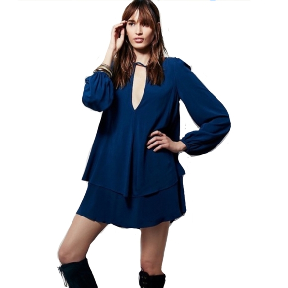 Free People Dresses & Skirts - Free People Made in Philadelphia Boho Navy Dress